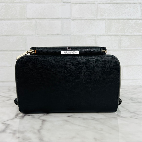 Kate Spade Black Darcy Flap Backpack - Picture 4 of 9